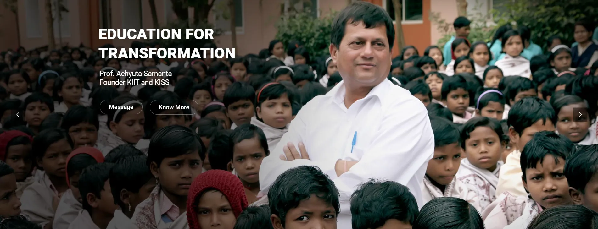 KIIT School of Leadership banner: innovation and teamwork